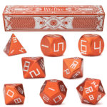 8 Piece- Sunburst Precision Aluminum Poly Dice