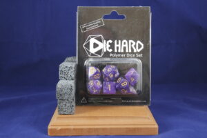 Die Hard Dice: Purple Swirl w/Gold