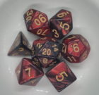 Charred Oak – 7 Piece RPG Dice Set