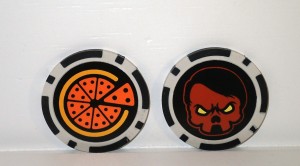 Decision Coin.  I am working on the assumption that Pizza = Good and Hitler Skull = Bad.  